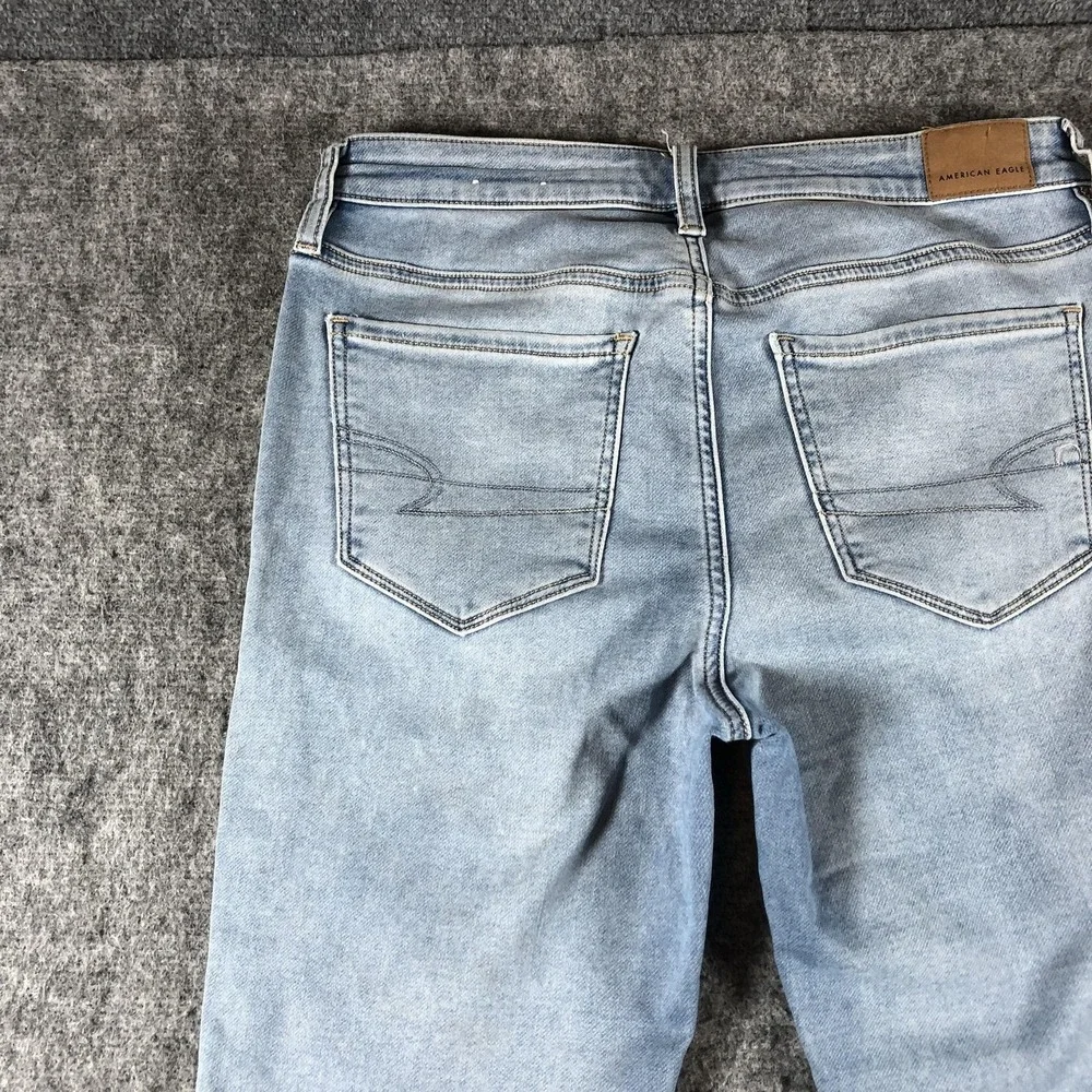 American Eagle Next Level Skinny Jeans Womens 8 Distressed Light‎ Wash